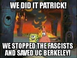shadecatspeaks:an accurate portrayal of the UC Berkeley riots!