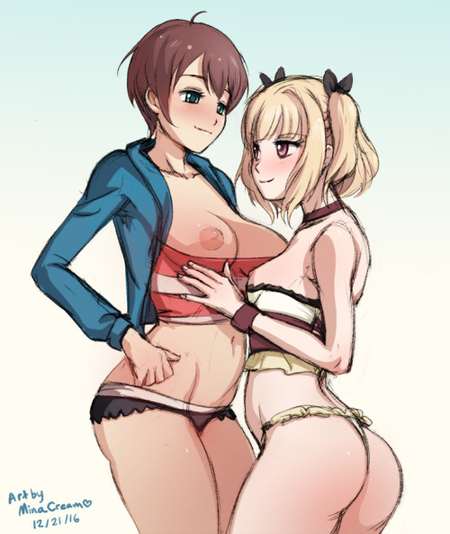   Daily Sketch - New Game! Yun and Hajime adult photos