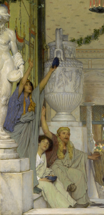 Detail from The Vintage Festival by Sir Lawrence Alma-Tadema1871oil on wood panelNational Gallery of