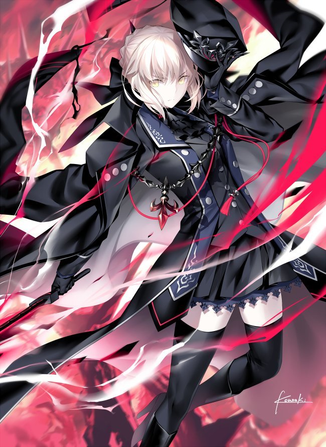 dekoi2501post:  光崎さんのツイート: “軍服セイバーオルタさん描いてみました！(´ω｀)…