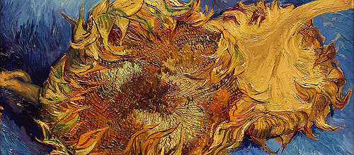 workman:thebeldam:Sunflowers - Vincent Van Gogh, Claude Monet, Gustave Klimt & Gustave Caillebot