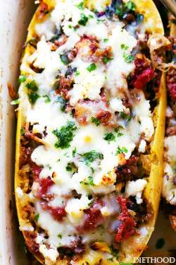 lustingfood:  Mediterranean Spaghetti Squash