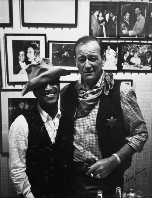 John Wayne and Sammy Davis Jr.