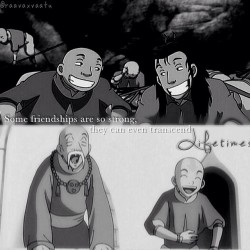 world-of-avatar:  . “That’s amazing! I can’t believe you were friends with Monk Gyatso just like I was.” - #avatar | #thelastairbender | #aang | #roku | #monkgyatso | #edit | #myedit | #airbending | #korra | #katara | #toph | #beifong by raavaxvaatu