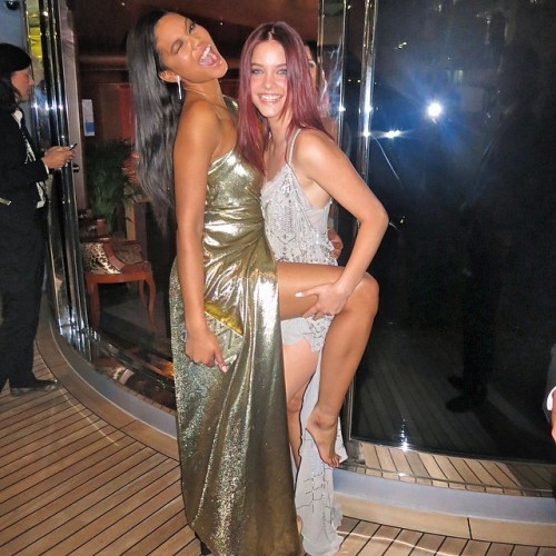 chaneliman: Girls just want to have fun @realbarbarapalvin @cyrilsurreal #cannes