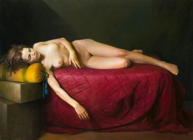 cg54kck:  Claudio Sacchi (Italian 1953 - ) Modella Addormentata, 2010 