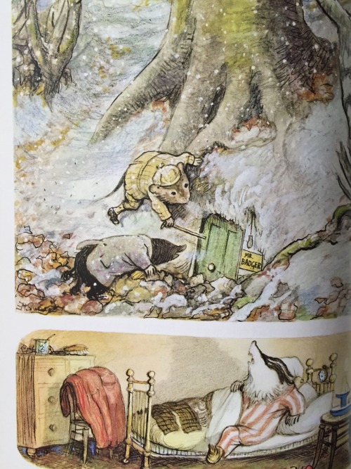 the-forest-library:Lovely edition of The Wind in the Willows by Kenneth Grahame with illustrations b