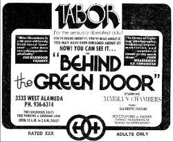 Vintage advertisement for Behind the Green