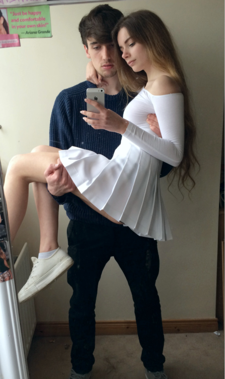 stvrdustxx:  ppolishprincess:  i just realised i never posted this picture on tumblr but heck the height issue between me nd my boyf whilst takin mirror selfies is solved!!!!  GOALSGOALSGOALS