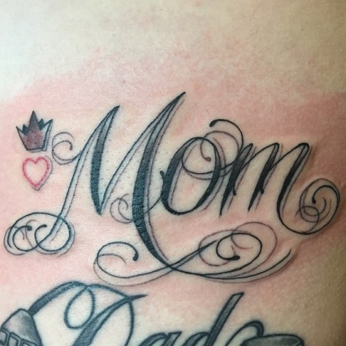 Mom and dad tattoo hi-res stock photography and images - Alamy