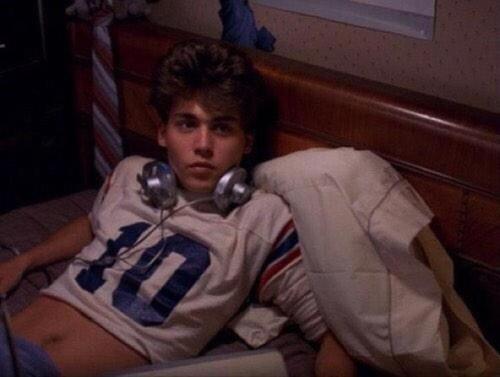 hotboyyzz:Young Johnny Depp wearing a crop top..