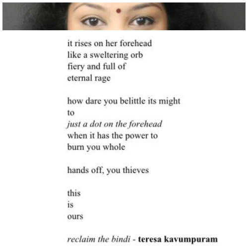 teresakav:reclaim the bindi - teresa kavumpuram