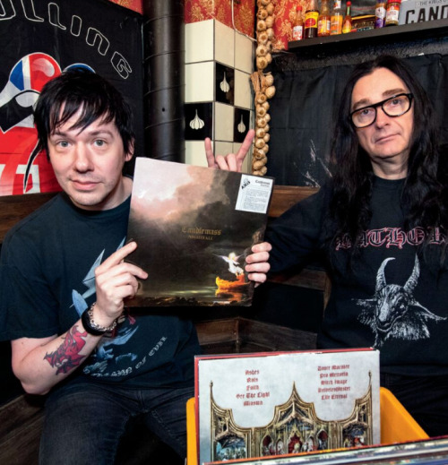 slavghoul:Tobias and Jonas Åkerlund posing with their favourite records. Photos from Rock'N'Roll Mag