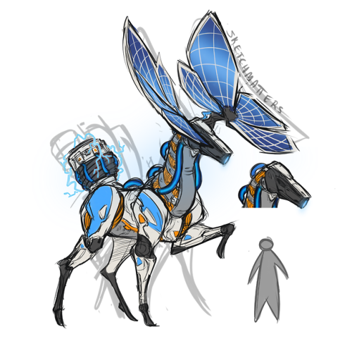 sketchmatters:  I had no intention of making up a robot for Horizon: Zero Dawn, but an image of a ro