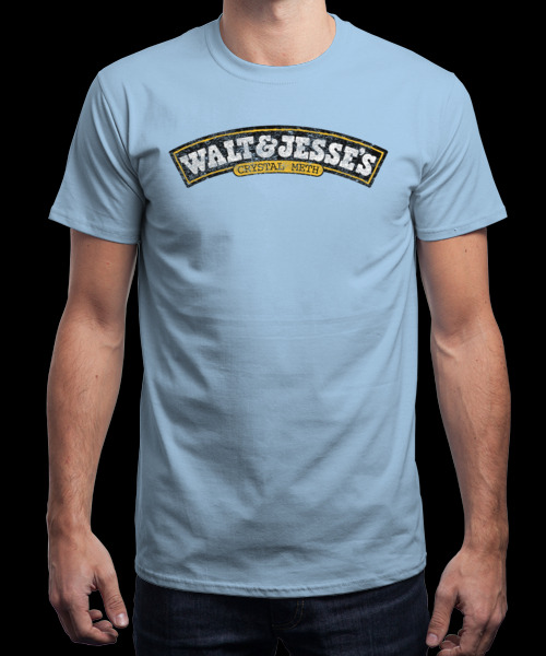 qwertee:  “Walt &amp; Jesse’s” is today’s tee on www.Qwertee.com going l