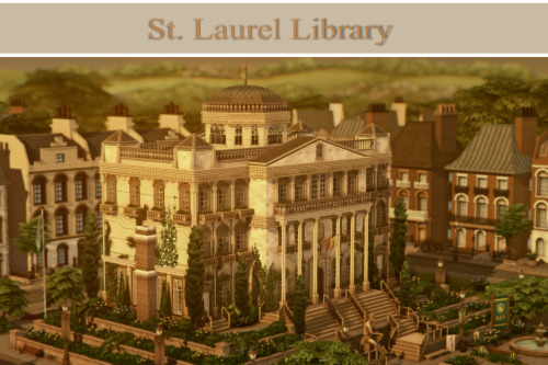 awingedllama: • st. laurel library: the heart of britechester • “Stately and imposing, St. Laurel Li