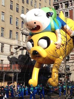 Happy Thanksgiving! How RAD is the Adventure Time balloon that made its debut today in the 87th Annual Macy&rsquo;s Thanksgiving Day Parade®?? 