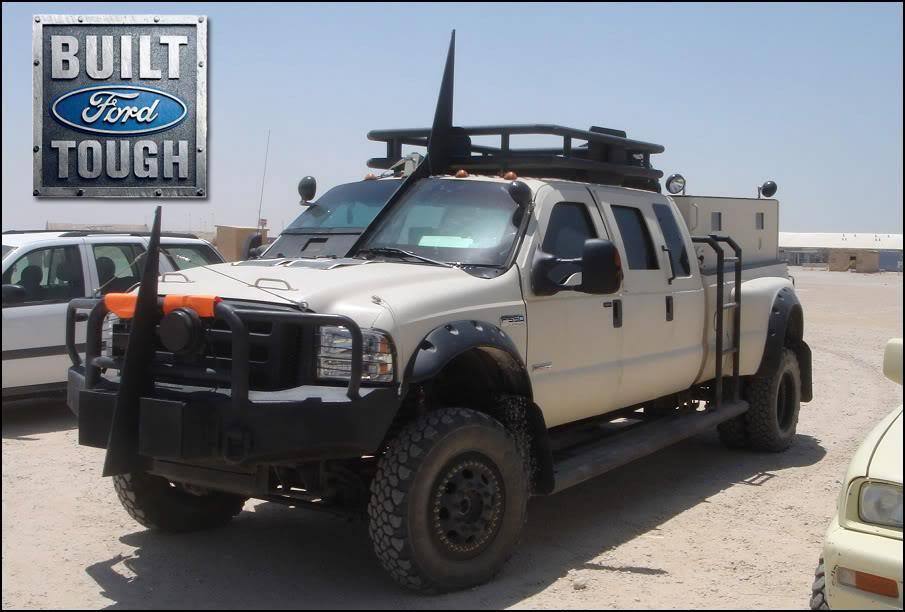 gunrunnerhell:  Ford An armored triple cab Ford F550 used in Iraq by Private Military