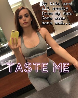 edgemilk:  Goddess Alison Parker… you know her titty sweat would be an ambrosial nectar. An elixir as addictive as it is curative, she traps you and sustains you… teases you for being so helpless yet does everything to keep you that way. You are so