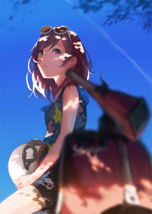 animexfavorites:  Summer Maki ☆ Love Live! | ekao [pixiv] 