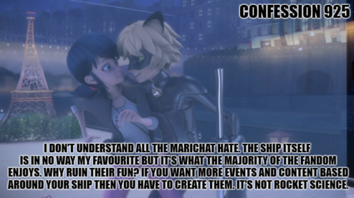 miraculousladybug-confessions:“I don’t understand all the Marichat hate. The ship itself