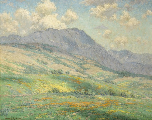 thunderstruck9:Granville Redmond (American, 1871-1935), Hazy Day in Antelope Valley, 1932. Oil on ca