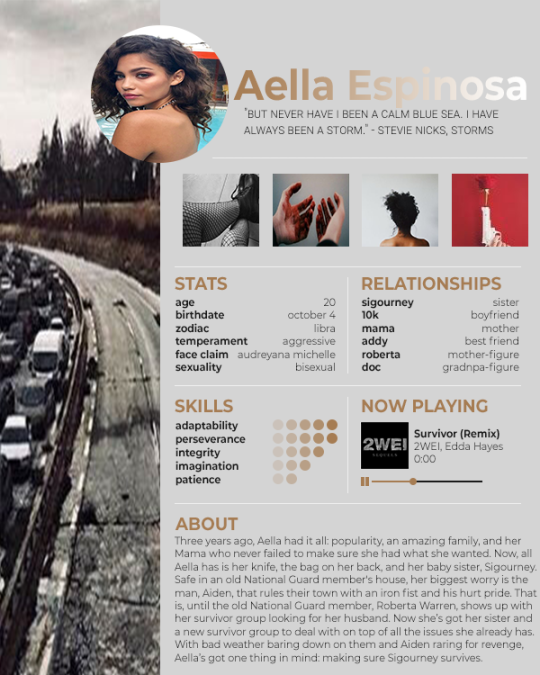Playlist ~ Pinterest (x)If you have any questions about Aella, feel free to drop an ask! #ocappreciation#ocappreciationtag#ochub#toalltheocsivelovedbefore#ocapp#allaboutocs#oc community#occommunity #z nation oc #oc: aella #figured out a more fun way to introduce my characters  #so imma do this instead!