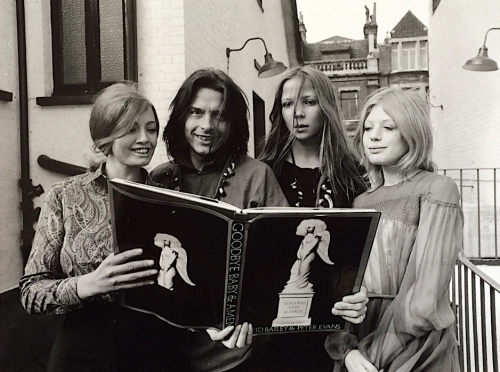 Christine Keeler, David Bailey, Penelope Tree and Marianne Faithful, 1969