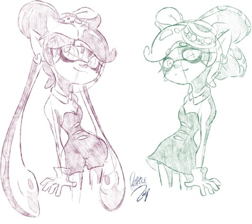 bbeatle: splatoon doodles!!