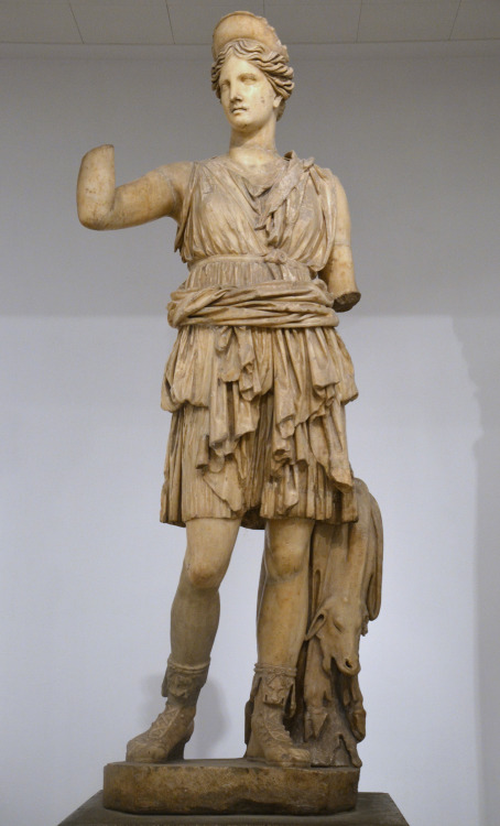 Statue of Diana, goddess of the hunt.  Artist unknown; 2nd cent. CE.  Found at Italica; now in the A