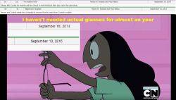 gem-power:  mad-project-nsfw:  Have you noticed that the episode where the eyes of Connie got better thanks to Steven was aired almost an year ago?  THIS IS HTE REASON FO R THE HIATUS 