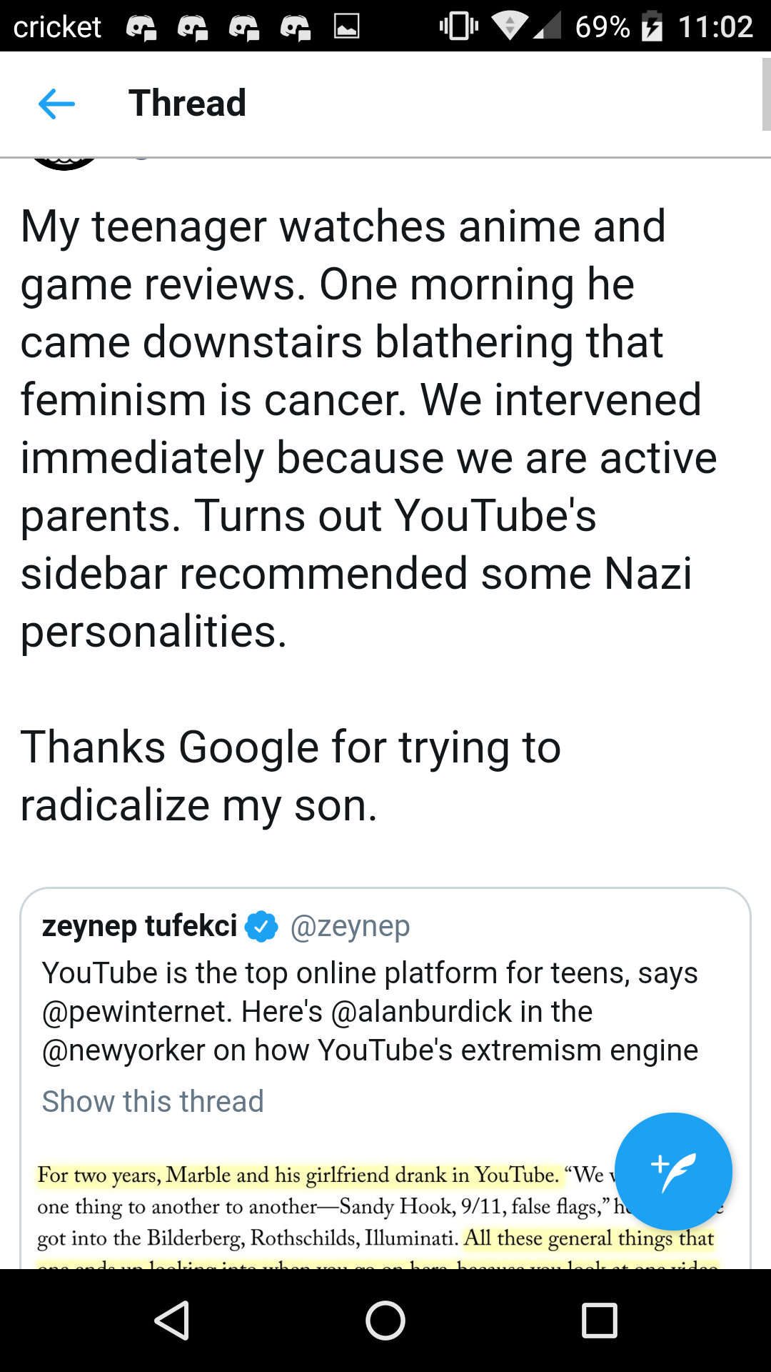 socialistexan: dajjalsdick:  YouTube’s algorithm…I mean yes this is about flat-earthers,