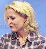iheartcate:  Gillian Anderson being cute in flannel  