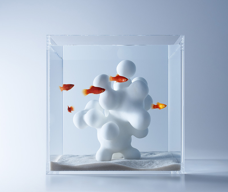 thre3f:  Sculptural Fish Tanks by Haruka Misawa 