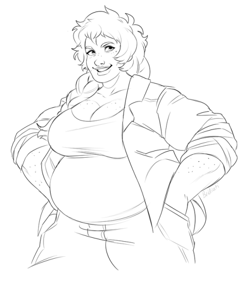 orangekissess:  no one will draw a fat mom so looks like ill have to