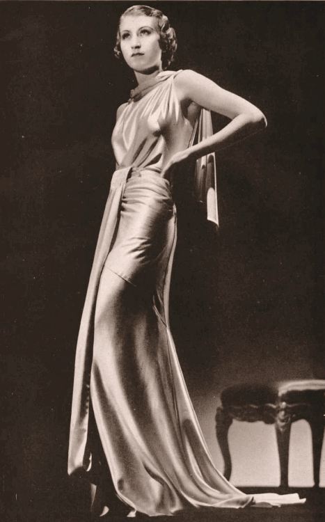 Evening gowns, Paris, 1935