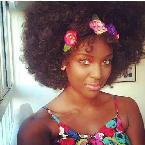 So many ways to accessorize your natural tresses. spice it up a little! #Headband #FlowerChild #team