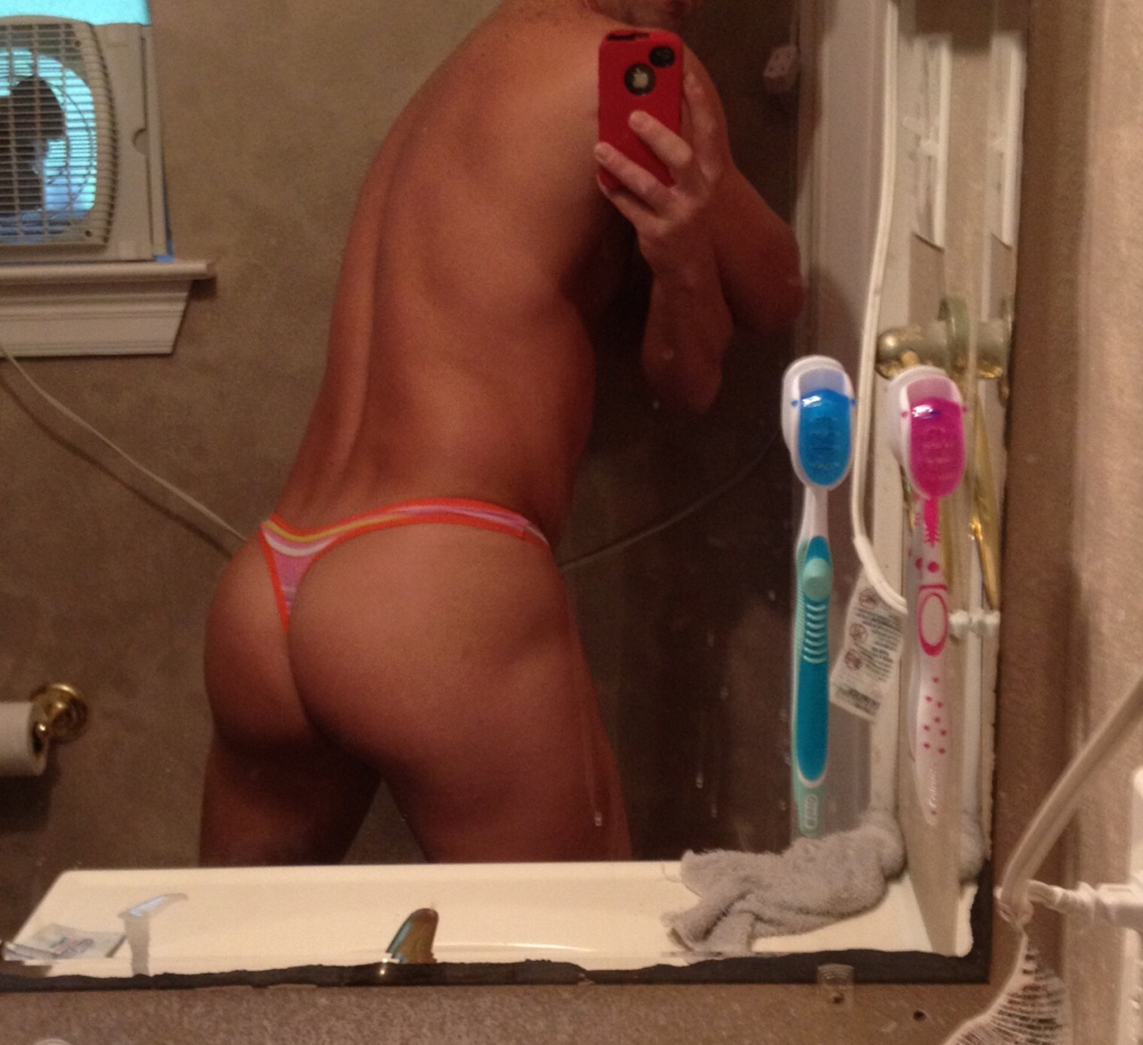 pantystud:His and hers toothbrushes… does that mean the panties are his or hers?