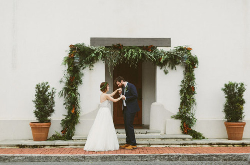 This fog-filled wedding is breathtaking! So whimsical - in love! Photographed by Katch Silva.