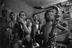 Africanfoto:nigeria. Lagos. 1981. Nigerian Musician Fela Kuti At Home. On The Right