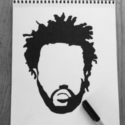 colorlesscomplexion:  The Weeknd // drawn by me