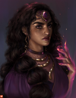 char-portraits:  mindlesslyred:  Wanted to do a portrait of Surpanakha, one of my favorite witches.  [submitted by @almightyp] 