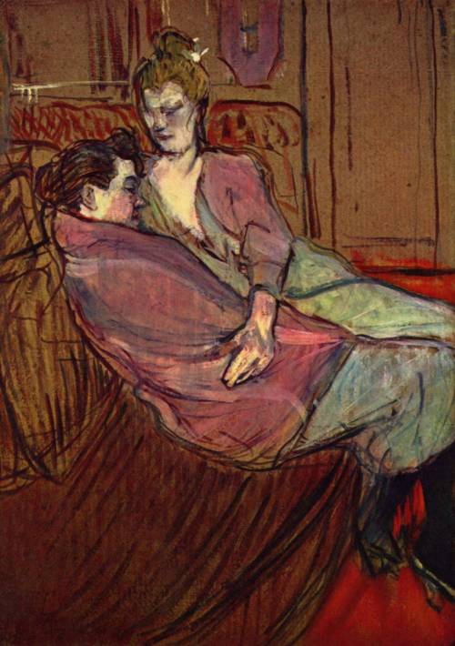 misterchat: secretlesbians: Depictions of Lesbianism by Henri Toulouse Lautrec During his life, Laut