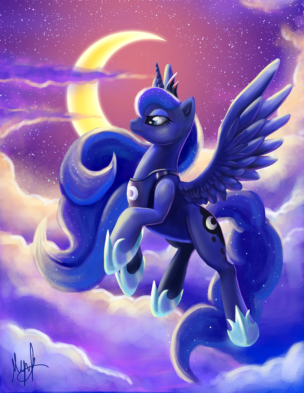 that-luna-blog:  I Am the Night by MillyD13  &lt;3