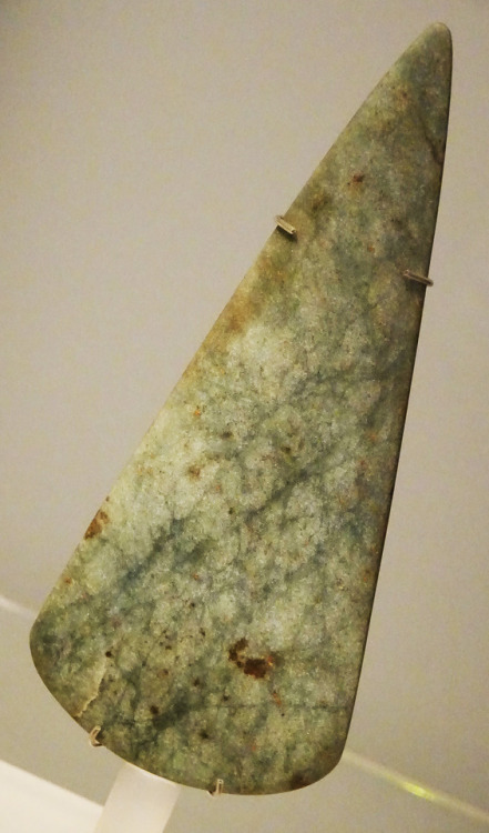 6000 year old Alpine Jadeite Ceremonial Axe Head, The National Museum of Scotland, Edinburgh, 11.11.