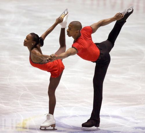 inthylove: Yannick Bonheur and Vanessa James - the first black pair skaters to be in the Olympics. f