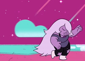 the-mystery-of-bill-cipher:  Amethyst liked Greg’s hair so much she decided to