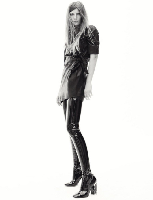 designerleather: VALERIJA KELAVA - Iro belted leather dress