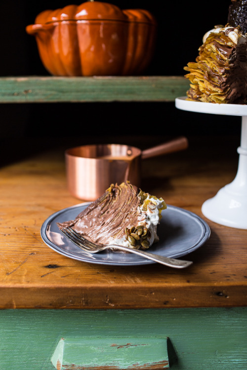 sweetoothgirl: Pumpkin Nutella Crepe Cake