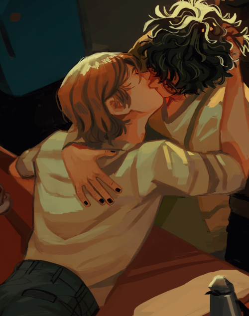 Hello gaymers have a Shuake kiss (again), close ups and a very silly bonus doodle fhdsfhlsdflksdflj